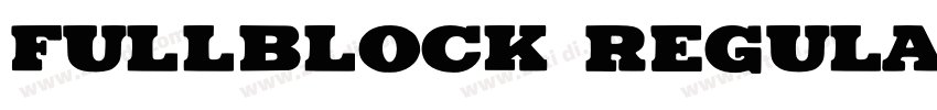 Fullblock Regular字体转换